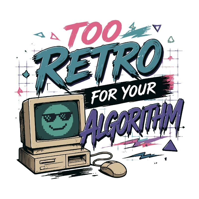Retro Computer Algorithm Vintage Humor