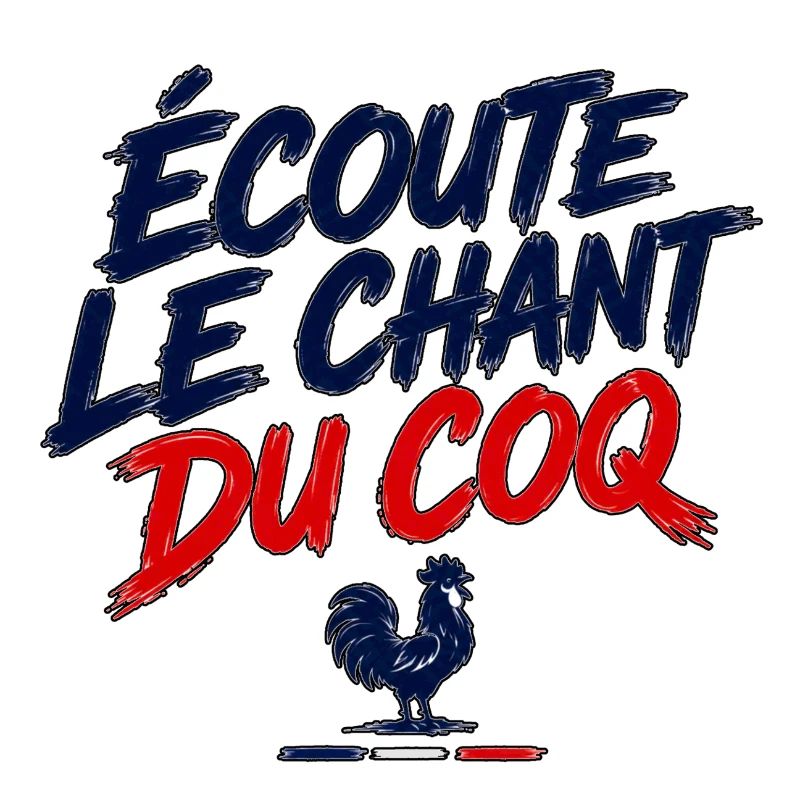 Cri de supporter français écoute le chant du coq
