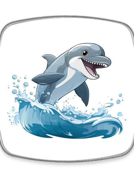 Shark jump over waves