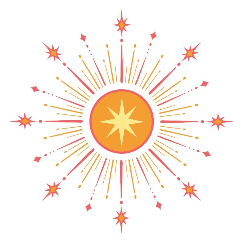 Midsummer Star – Litha Sun Symbol