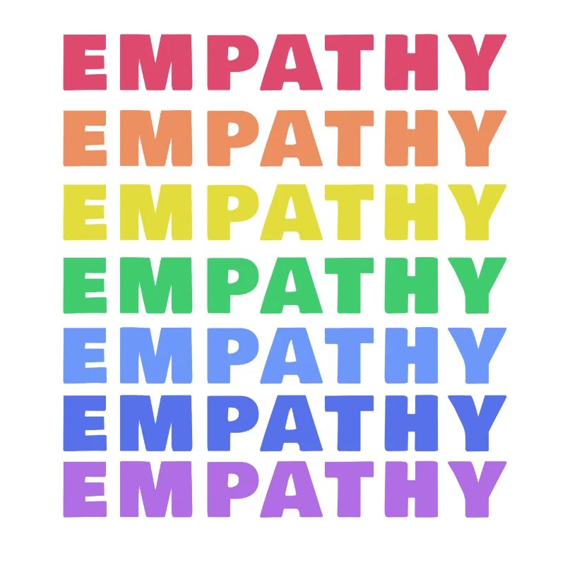 Empathie (Empathy) im Regenbogen Stil