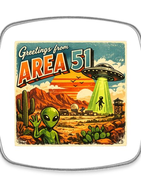 Area 51 Retro Postcard