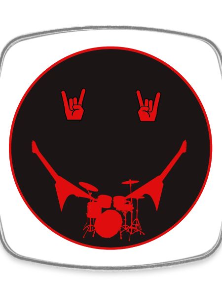 Rocker Drumset Silhouette Hands