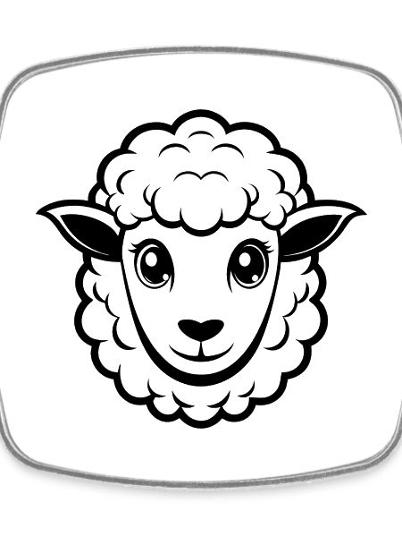 Cute sheep face