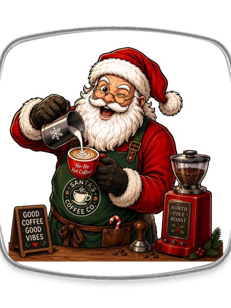 Santa Christmas coffeeshop