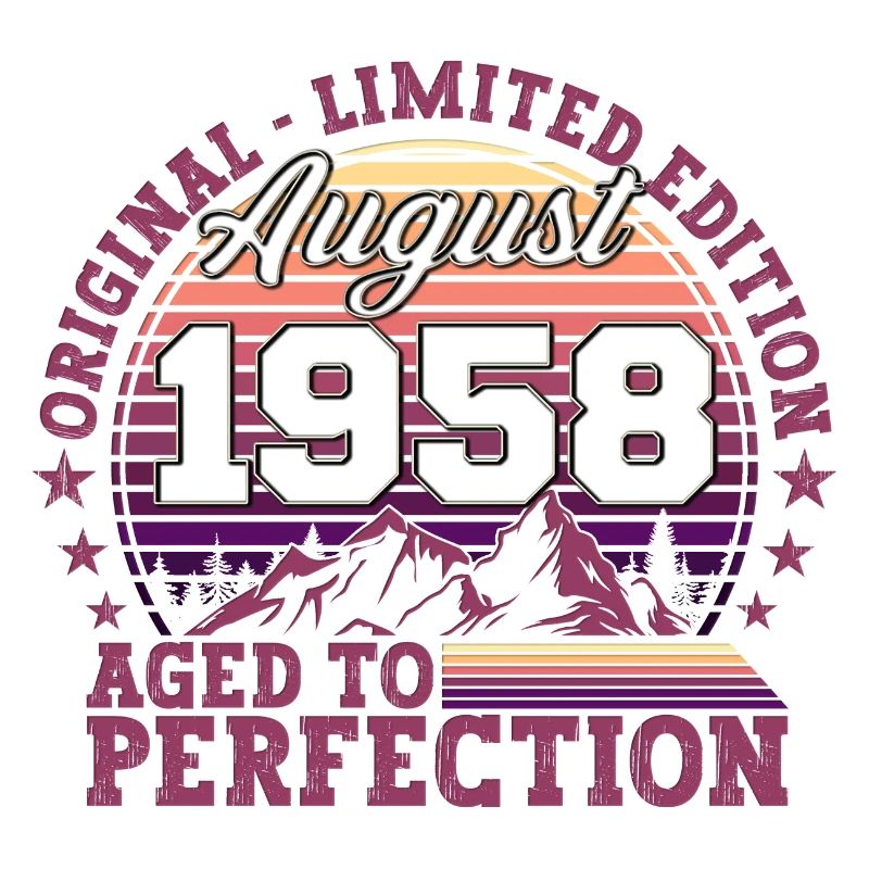 Original August 1958 64th Birthday Fun Gift