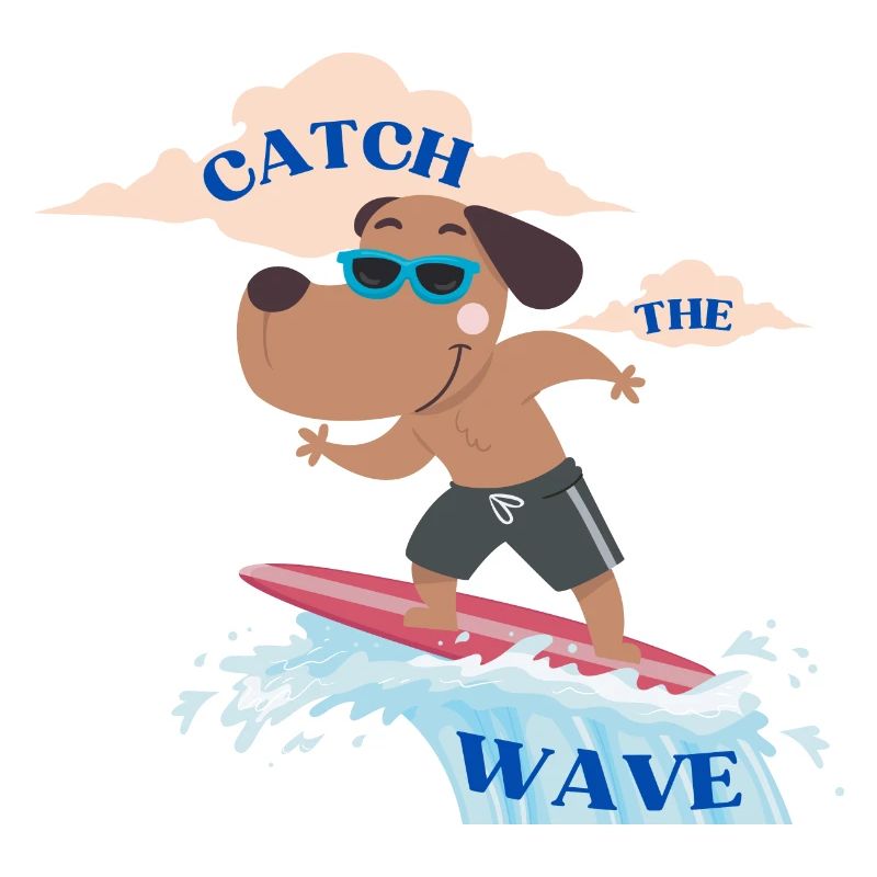 Catch the wave - Cute Beach Vibes T-Shirt