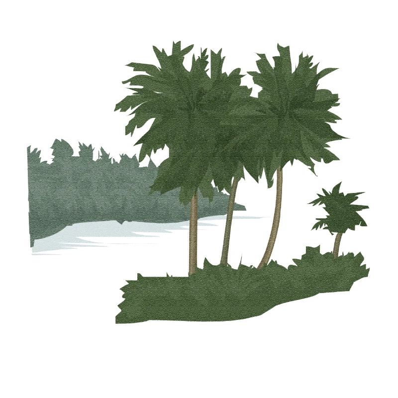 Palm Island with Structure Effect (mod.)