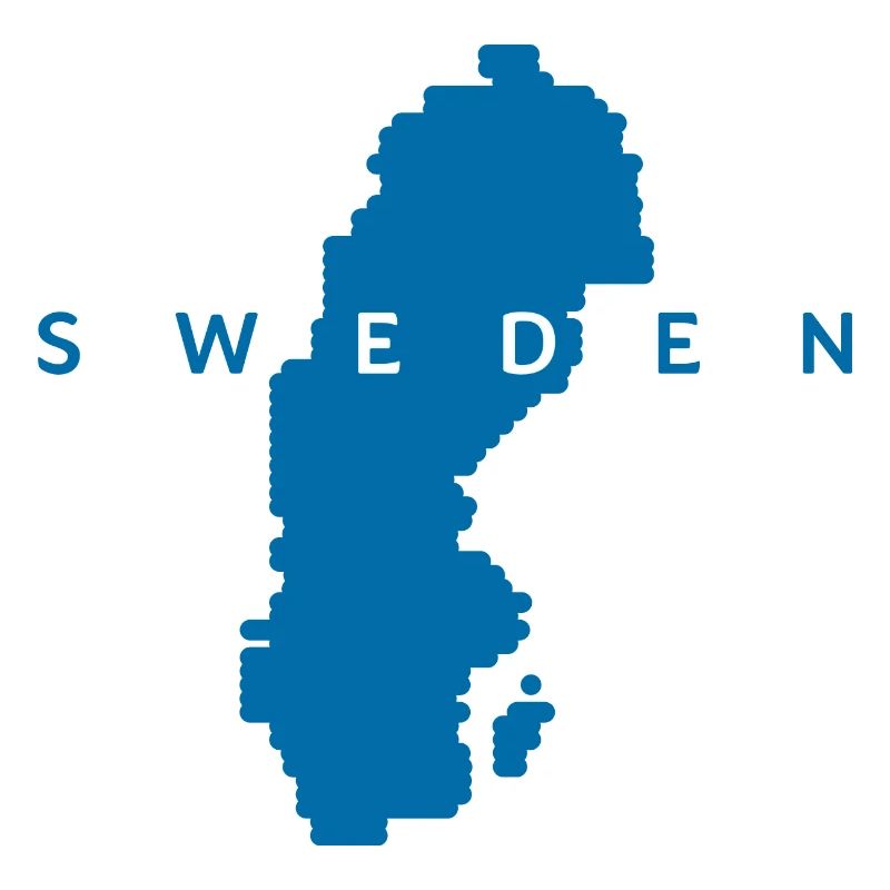 SWEDEN LARGE MAP LETTERING