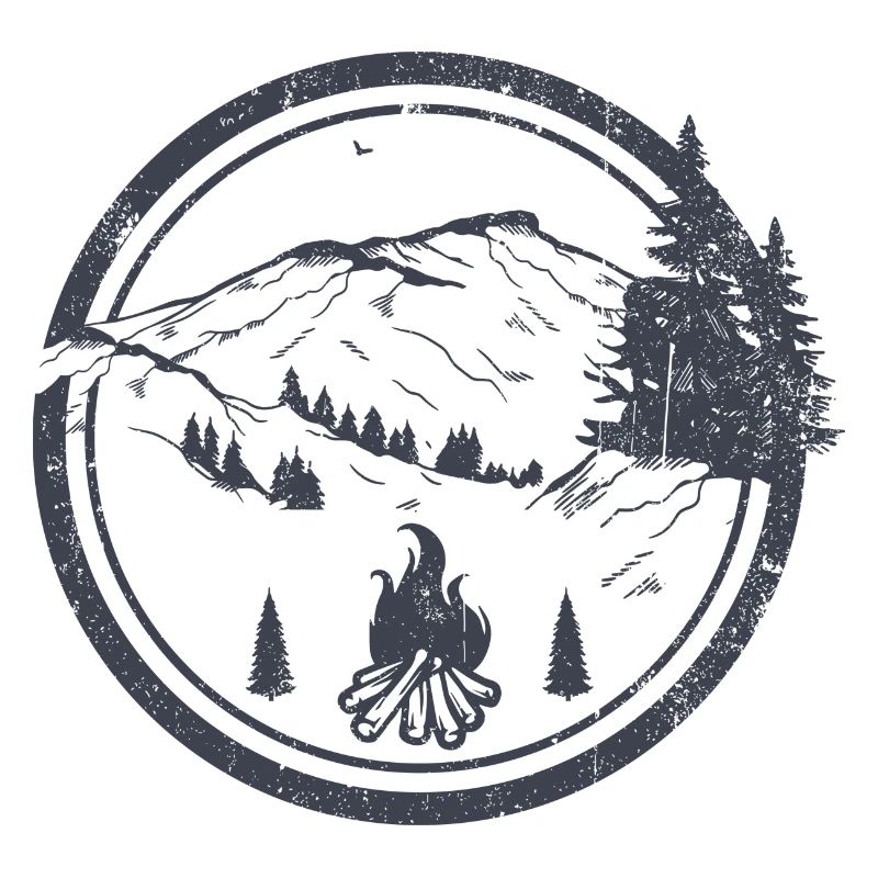 Campfire Ridge in Moonlit Pines