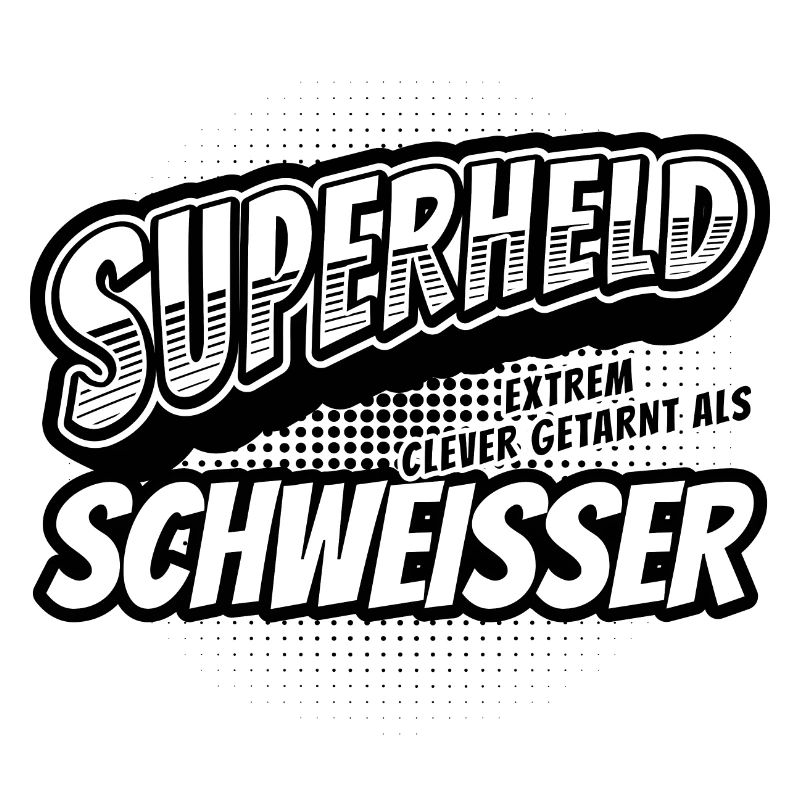 Superheld, clever getarnt als Schweisser