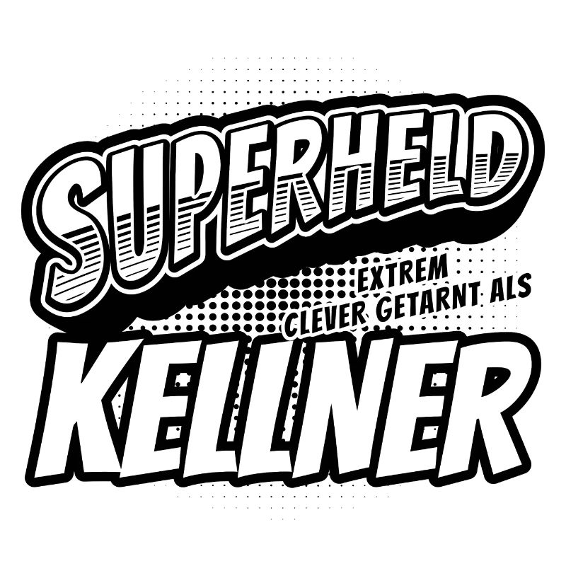 Superheld, clever getarnt als Kellner