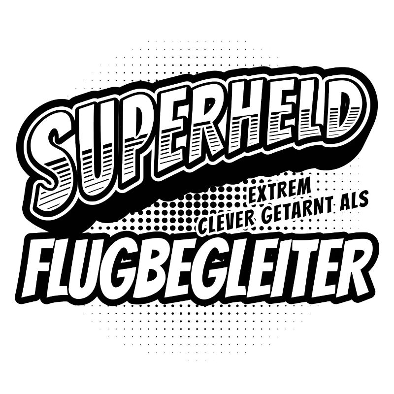 Superheld, clever getarnt als Flugbegleiter