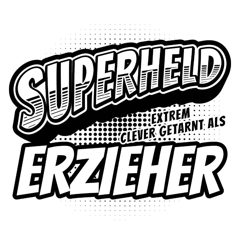 Superheld, clever getarnt als Erzieher