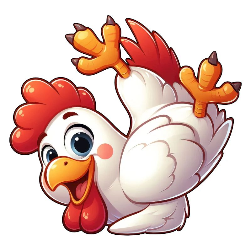 Chicken Hen Rooster Handstand Headstand Acrobatics
