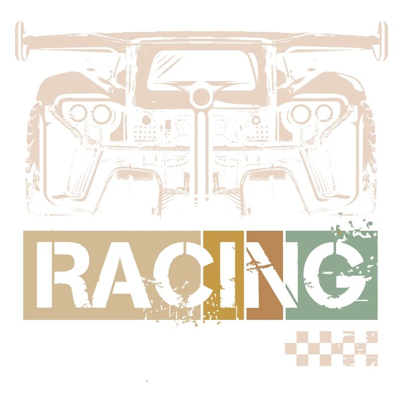 Voiture de course rétro tuner tuner course