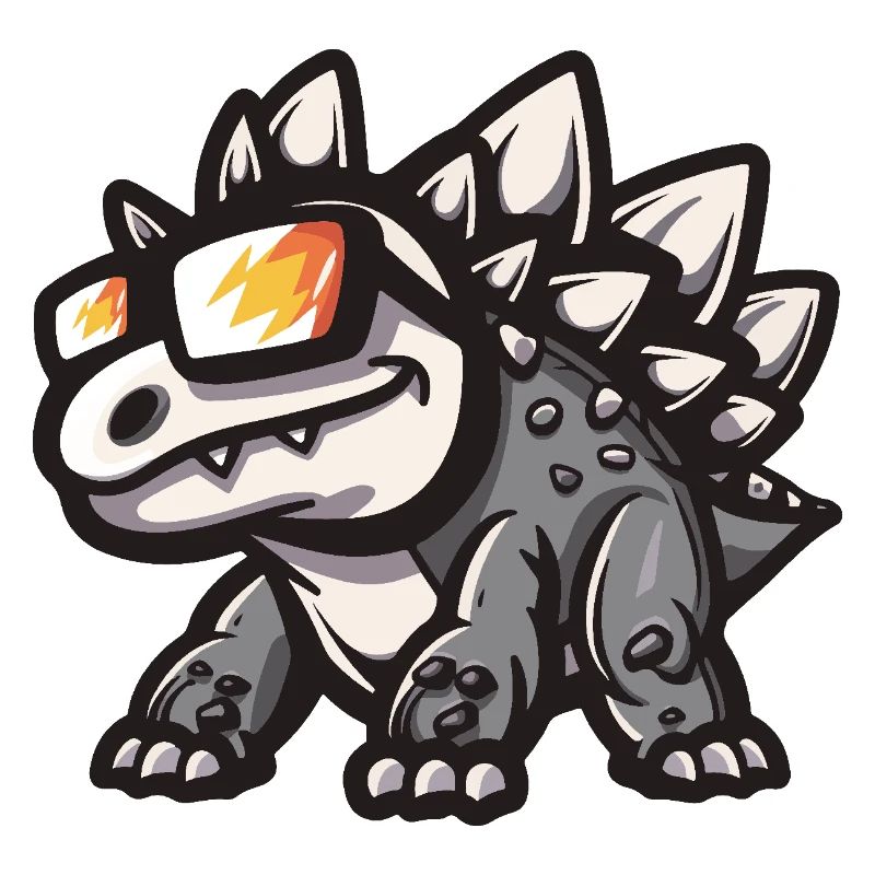 Dinosaur stegosaurus Cool Comic
