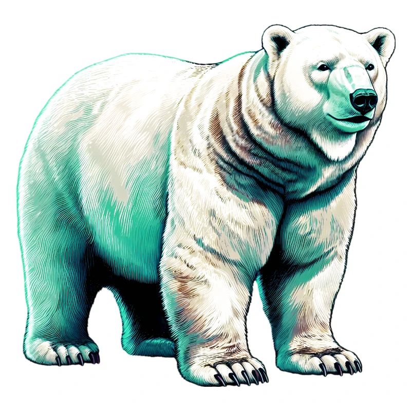 White polar bear