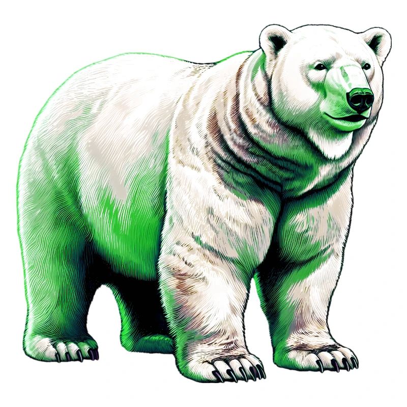 White polar bear
