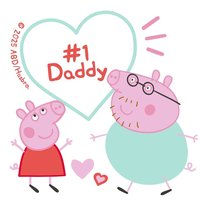 Peppa Pig Design Peppa With Daddy Pig