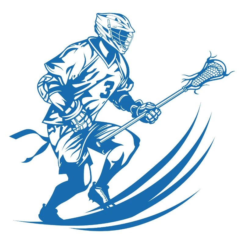 Lacrosse Player Graphics
