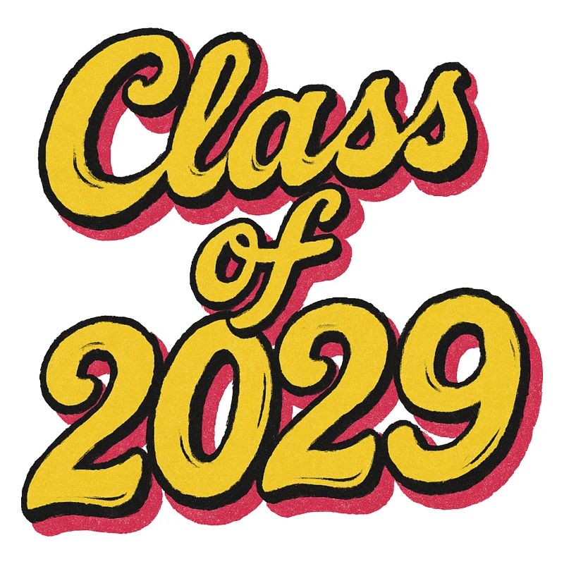 Class of 2029 Retro Script