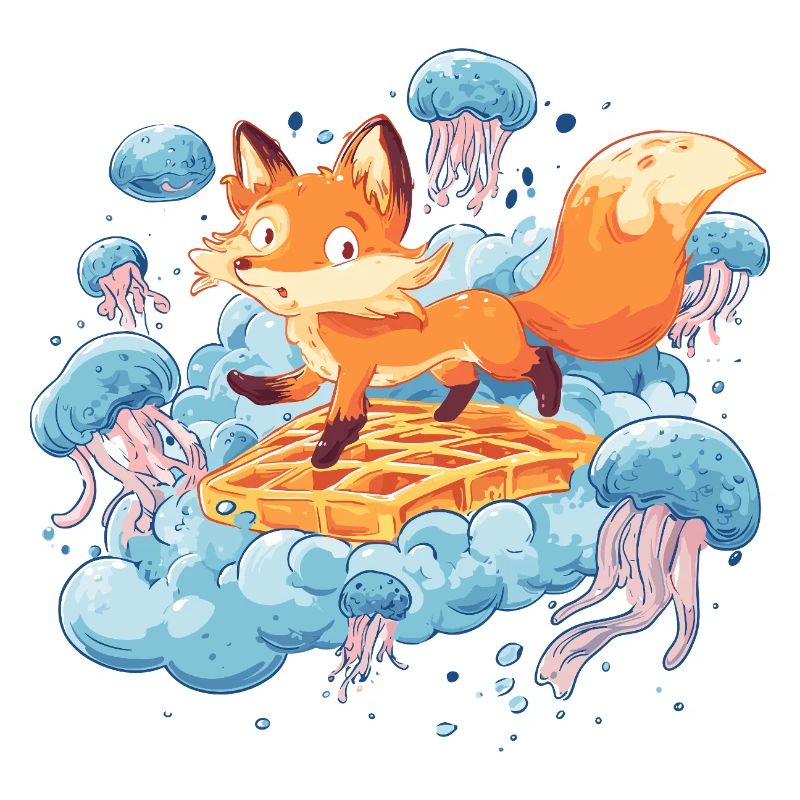 Fox on Waffle Dream