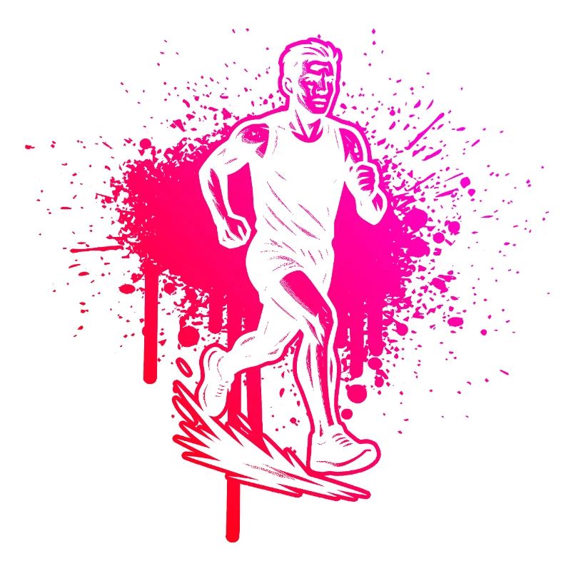 Design vintage de course pour la course