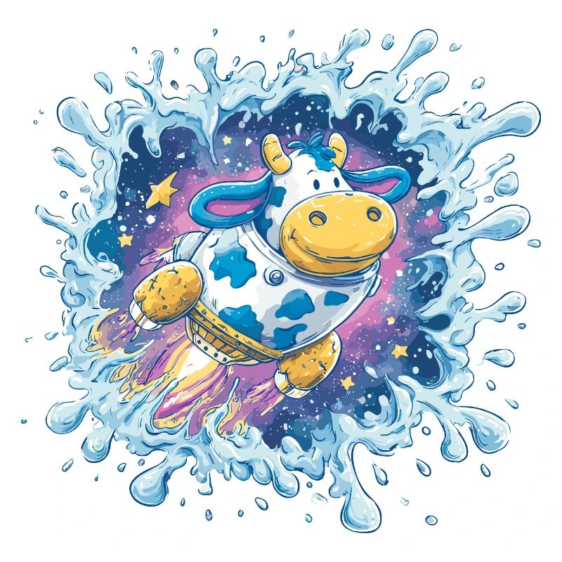 Éclaboussure de Vache Spatiale