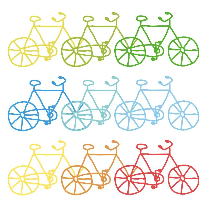 Cadeau de bicyclette coloré