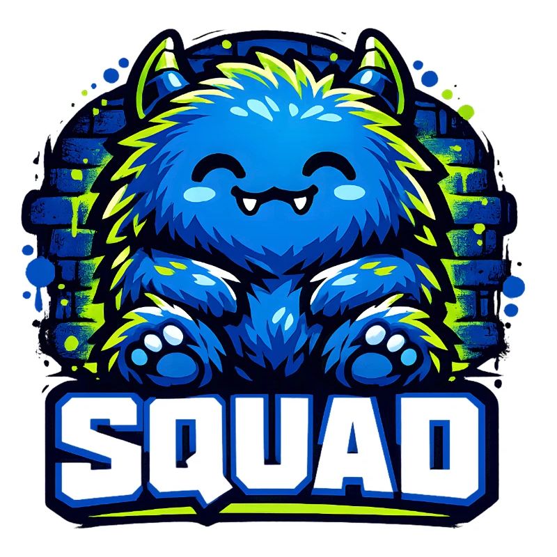 Logo de l’escouade de monstres bleus