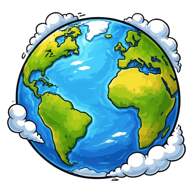 Planète Monde Terrestre