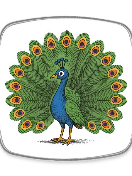 Peacock Colourful Crest
