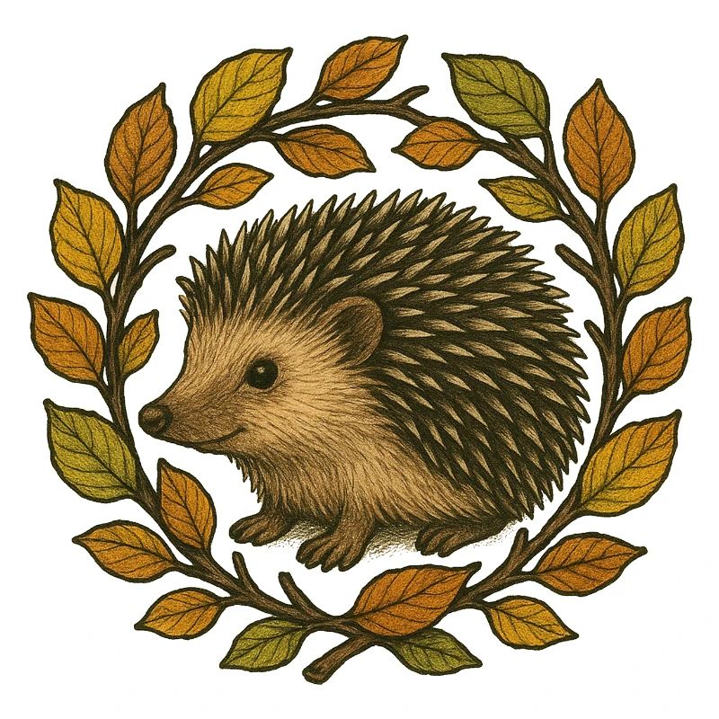 Couronne de hérisson d’automne