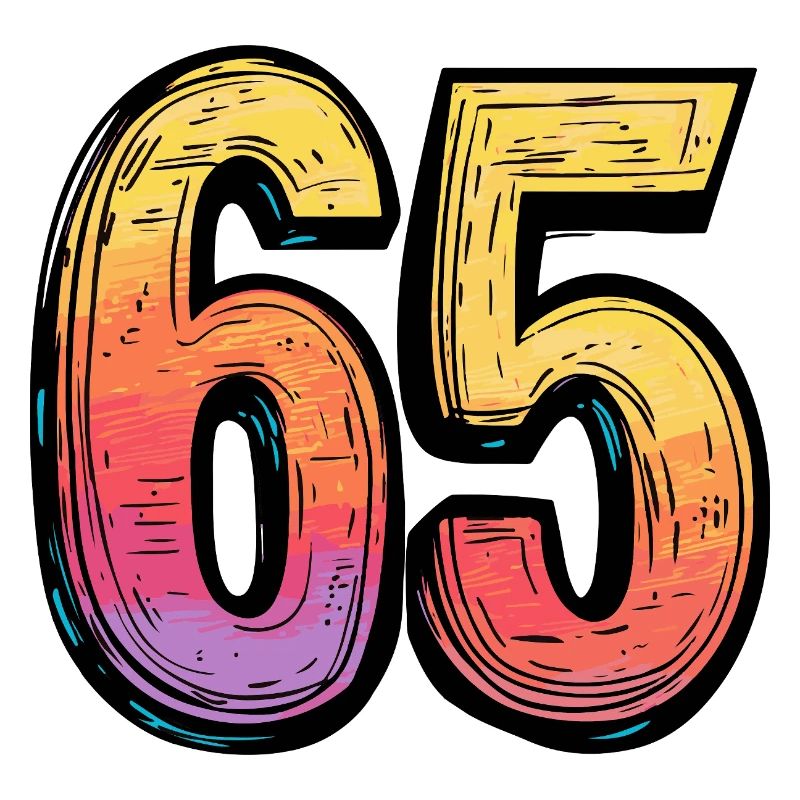 65 chiffres colorés