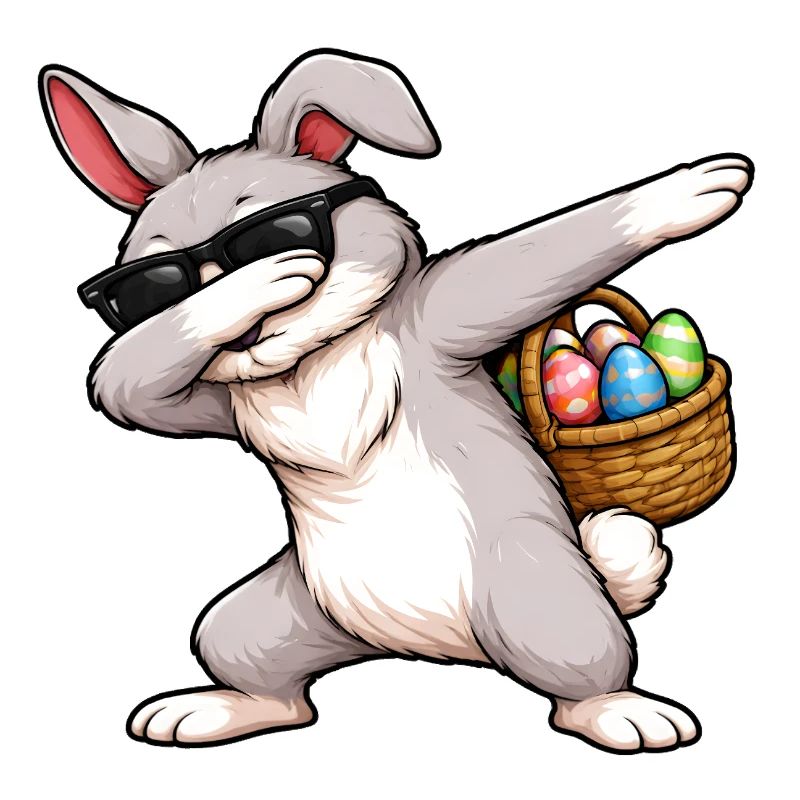 Dabbing Easter Bunny