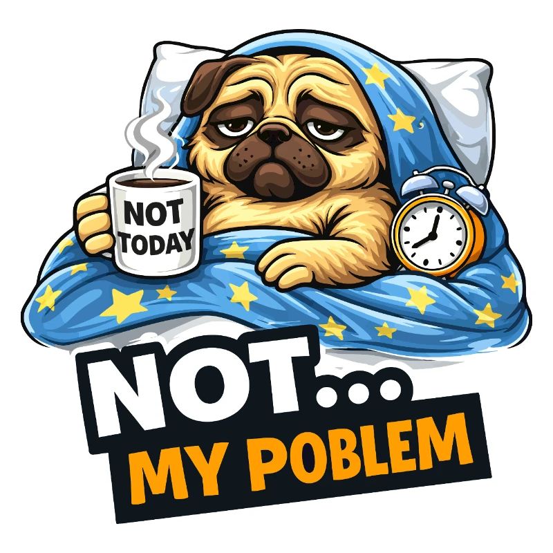 Nicht heute Pug Cozy-Meme