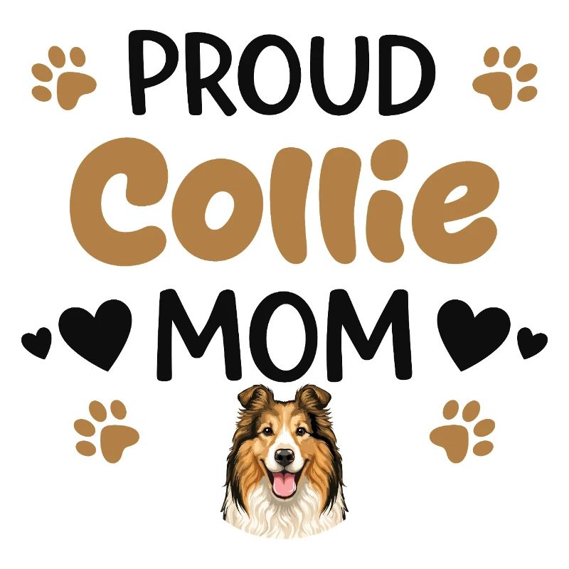 Stolze Collie Mutter, Collie