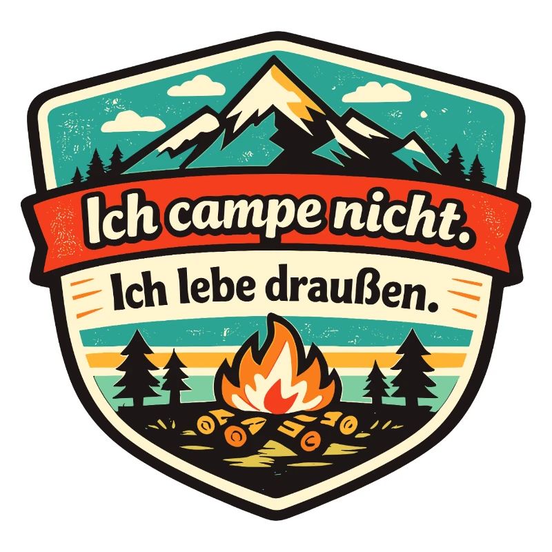 Camping-car, van, camping-car, lune