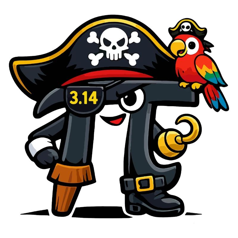 Pi devine les maths Jour Pi Pirate Design