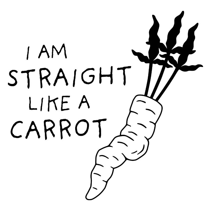 lige som en gulerod - sort uni