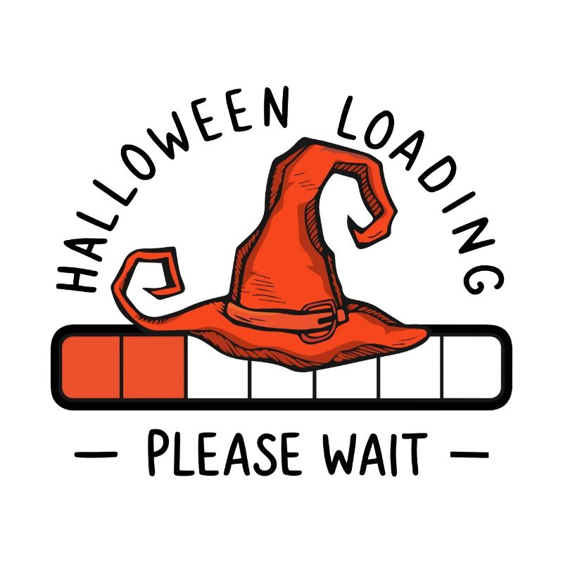 Hexenhut Spruch Halloween Loading Please Wait