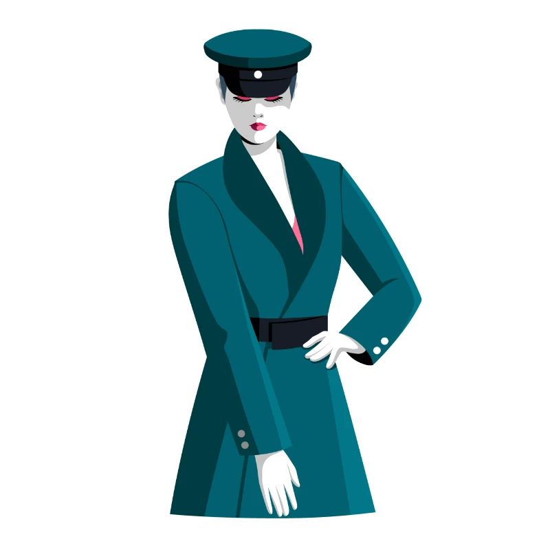 Frau in Uniform