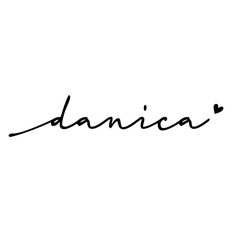 Danica Cursive Name