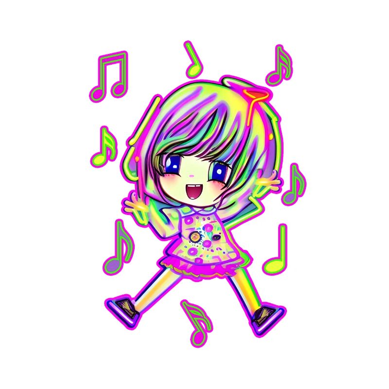 Mignonne chanteuse danseuse