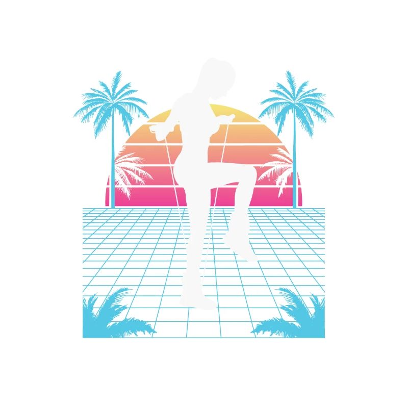 Saut à la corde Vaporwave