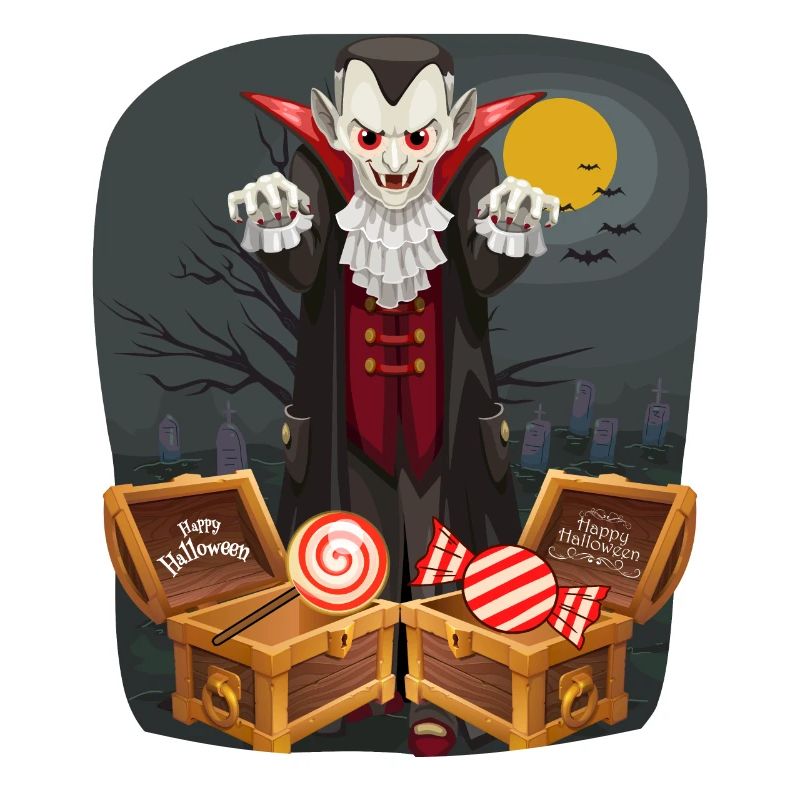 Halloween Vampir Süßes oder Saures