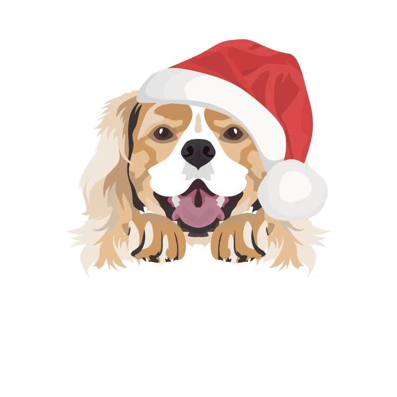 King Charles Spaniel Merry Christmas