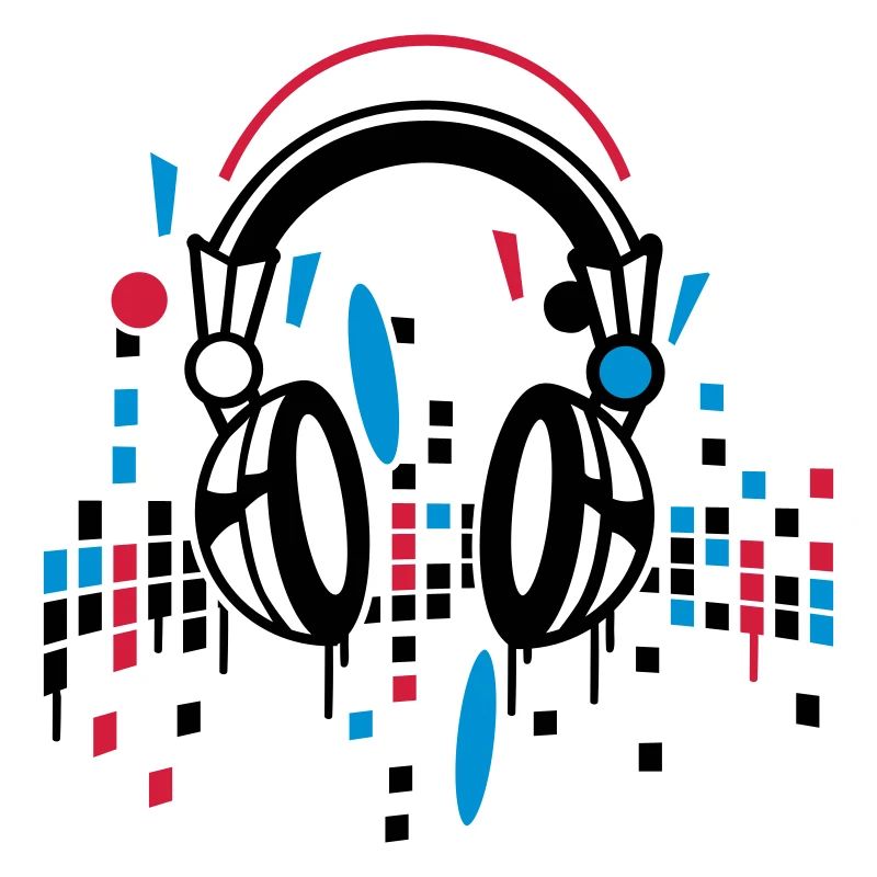 Kopfhörer Equalizer Zeichnung