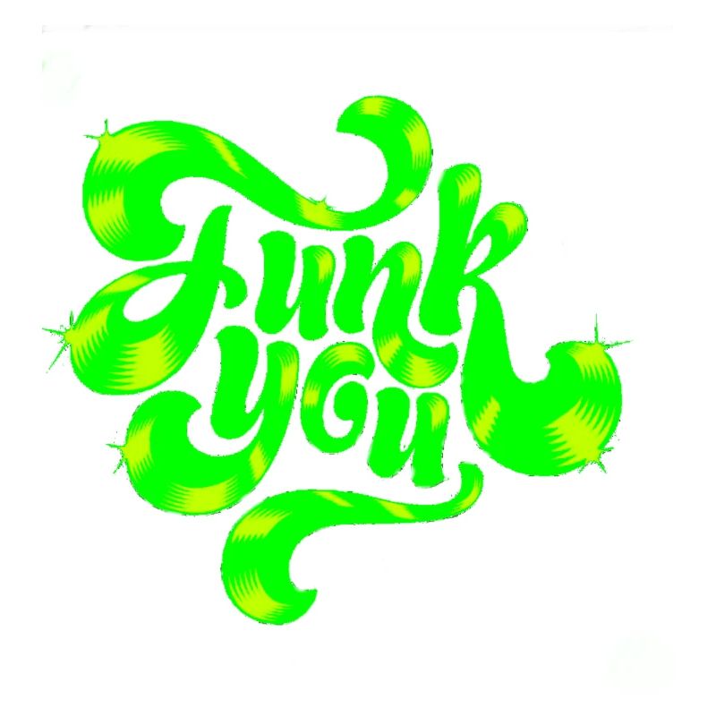 Conception de texte punk néon vert